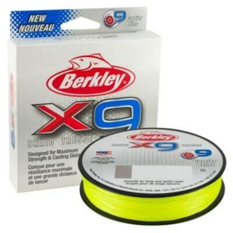 Berkley X9 Braided Line 10 lb / 164 yd Flame Green