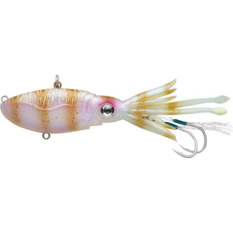 Nomad Design Squidtrex 85 Squid Jig/Vibe Lure – 3.33 Inch Aqua Ghost 3 1/3 inch – 3/4 oz