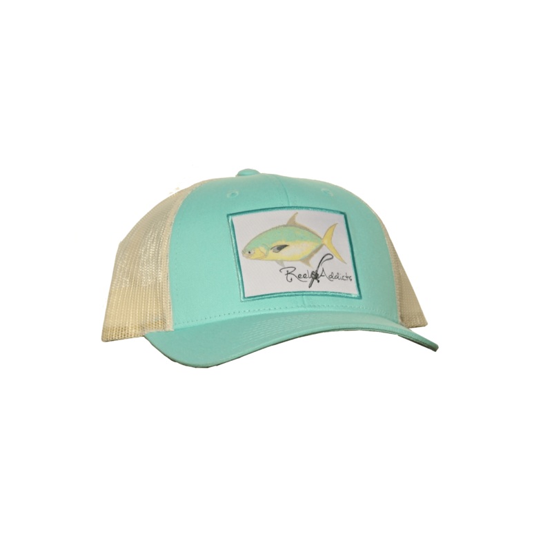Pompano Snap Back | Reel Addicts Aruba/White