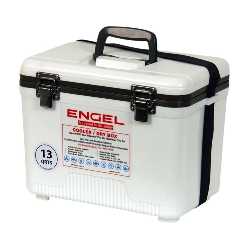 Engel 13 Qt. Cooler/Dry Box – White