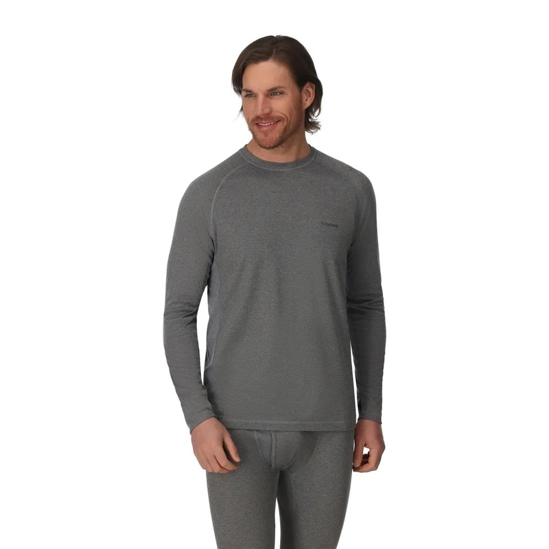 Simms M’s Strata 160 LS Crew Dark Grey Heather S