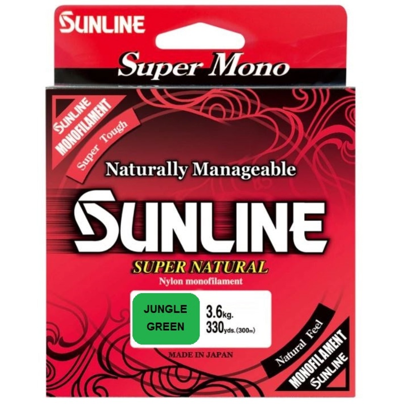 Sunline Super Natural Nylon Monofilament Line 330 yd 4 Pound