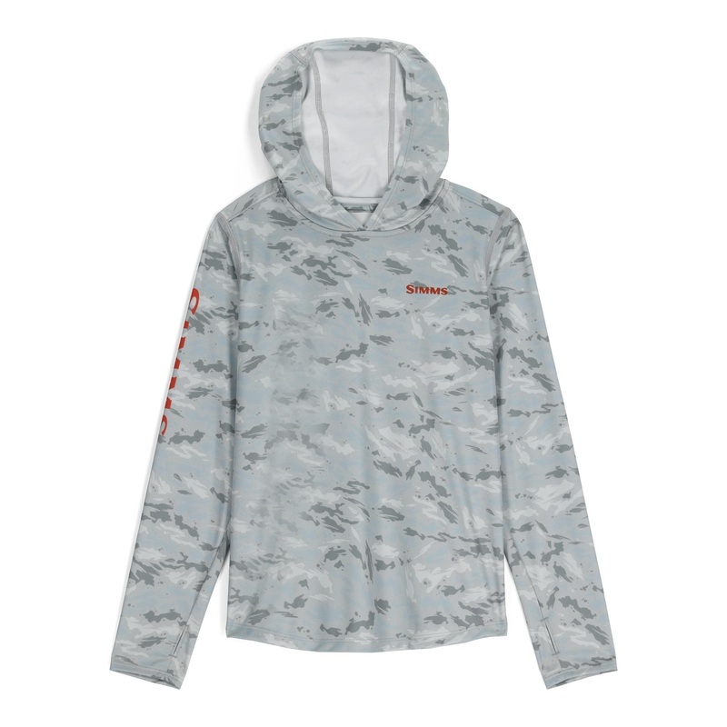 SIMMS K’S SOLAR TECH HOODY Ghost Camo Sterling Small
