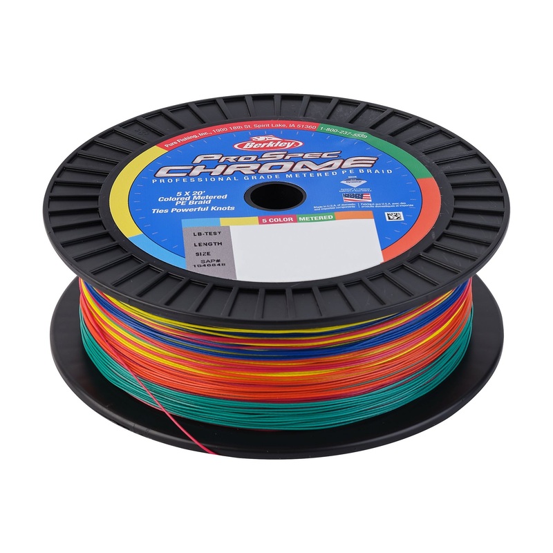 Berkley ProSpec Chrome 5×20′ Metered Braid