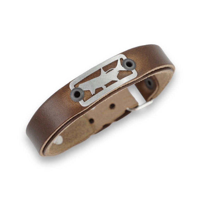 Sight Line Provisions Bonefish Skinny Brown Bracelet