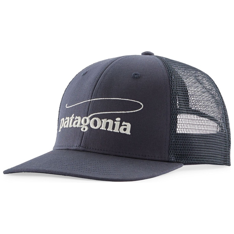 Patagonia Take a Stand Trucker Hat Casting Logo: Smolder Blue