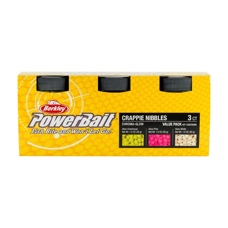 Berkley PowerBaitChromaGlow Crappie Nibble Asst