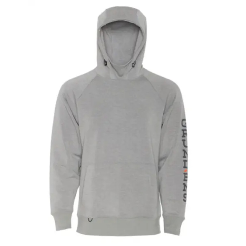 Grundens Dillingham Tech Hoodie “Metal Heather” Medium