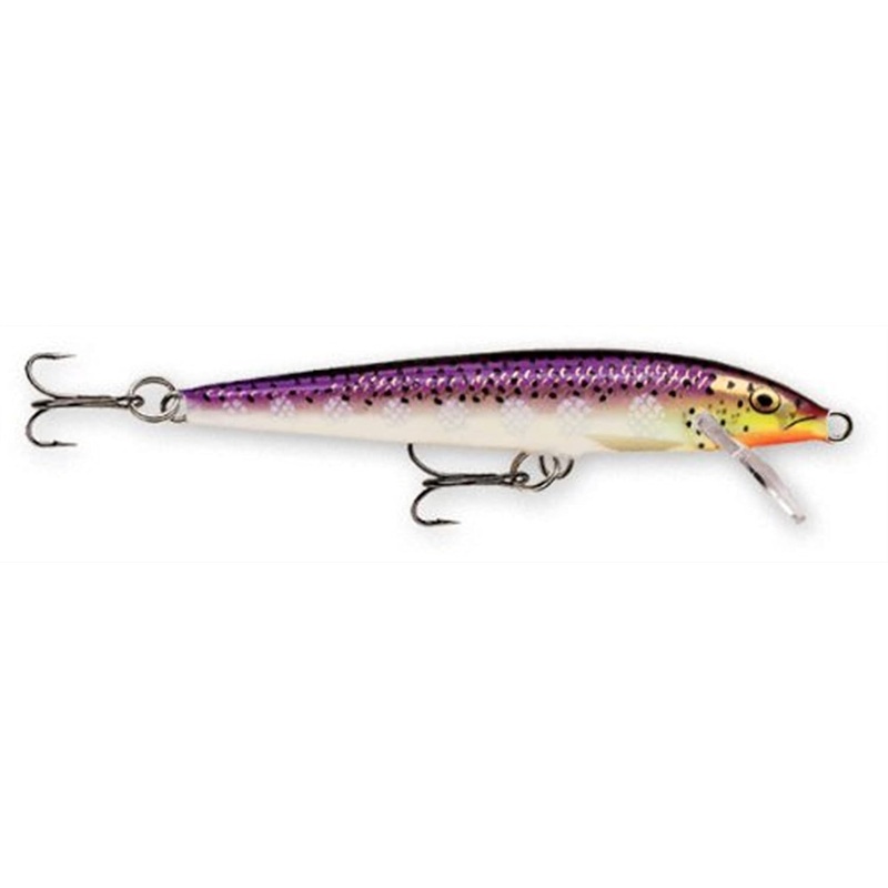 Rapala Original Floating Lure 4 3/8″, 3/16 oz, Purpledescent