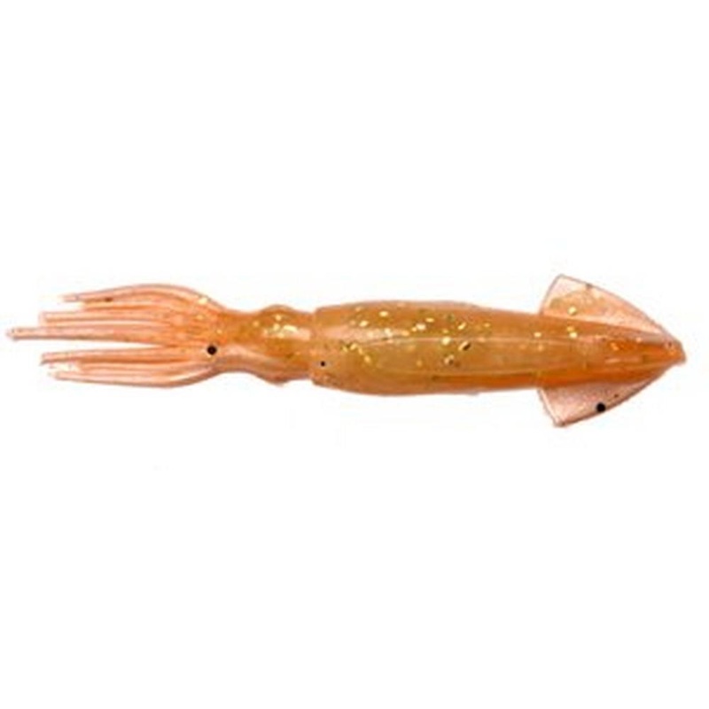 Berkley Gulp! Saltwater Squid Soft Baits Size: 3″ – Color: Amber Glow – Q’ty: 8pk