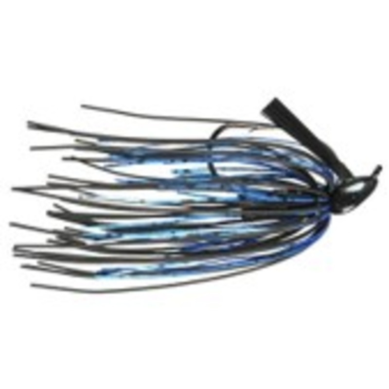 BUCKEYE LURES MINI MOP JIG Black/Blue 3/8 oz