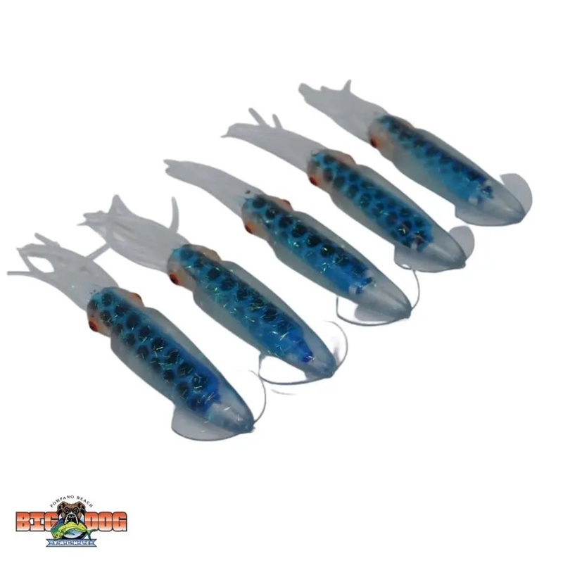 GYPSY LURES 3D SQUID LURES BLUE LARGE