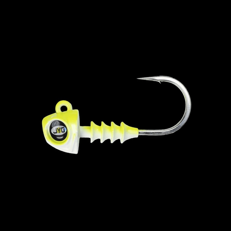 JYG Pro Fishing Swym 5″ Jig Heads 3/4oz (3 Pack) Pearl