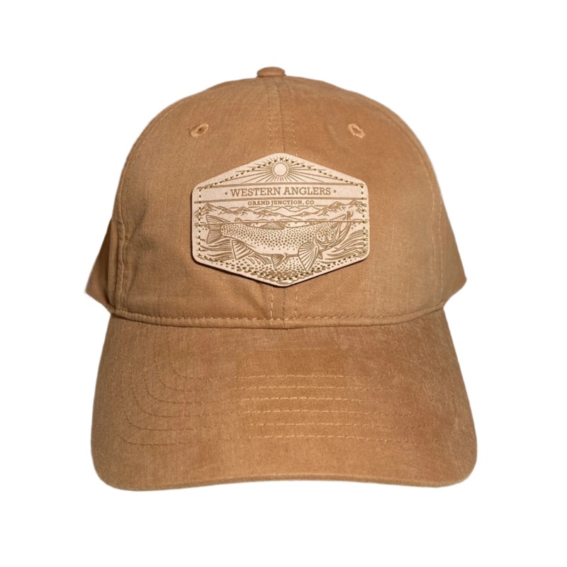 Western Anglers – Richardson Dad Hat – Leather Patch – Ore Toast Ore Toast Genuine Leather – Casey Underwood – Ringe Riser OSFM
