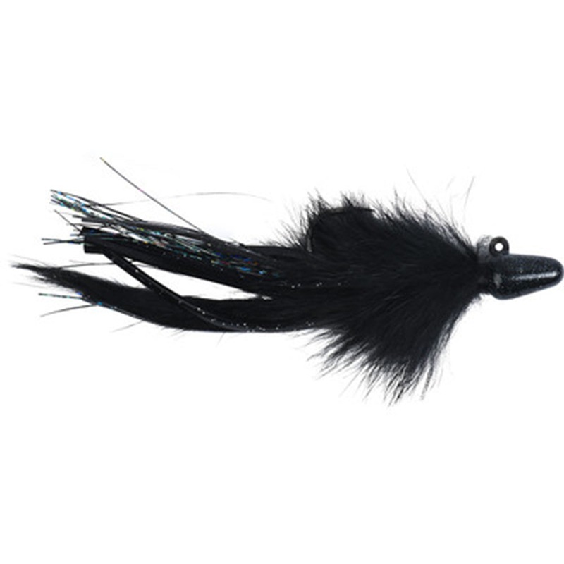 Yakima Bait Twitching Jig Black Head Black Body 1/2 oz