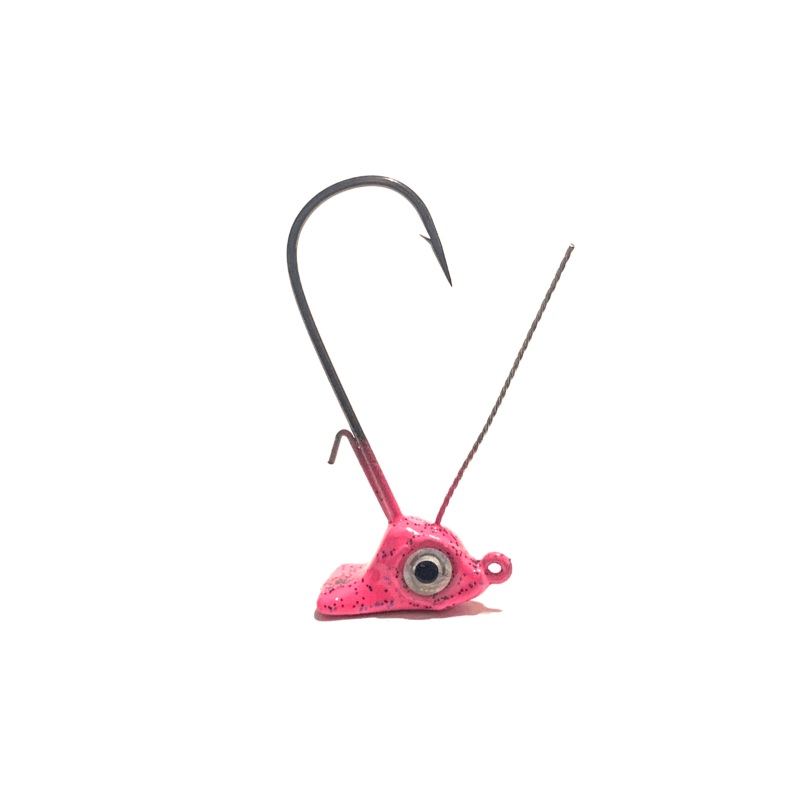 Pink Sparkle Ned Rig Stand Up Jig head 3pk 1/8oz