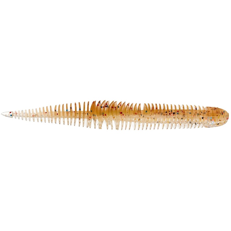 Geecrack Bellows Stick Worm – 4.8 Inch Clear Candy Gill