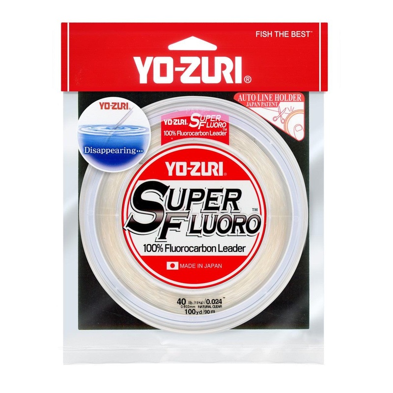 Yo-Zuri SuperFluoro Fluorocarbon Leader Natural Clear 12 lb 30yds