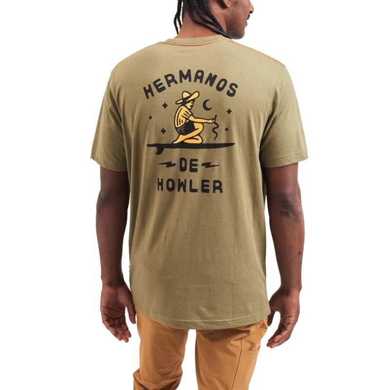 Howler Brothers Ocean Offerings T-Shirt Ocean Offerings : Olive M