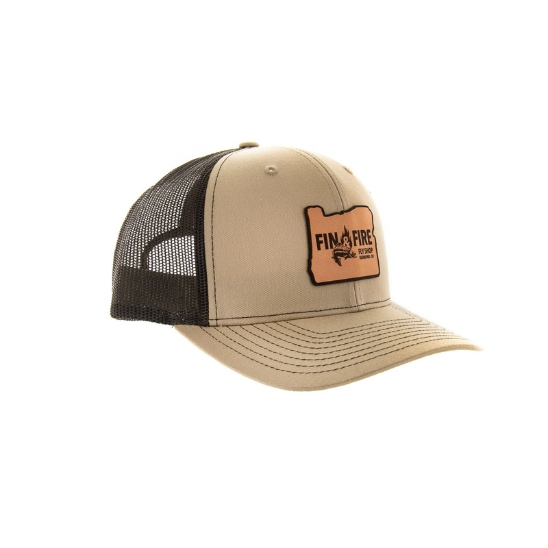 Fin & Fire Hat: Khaki/Coffee