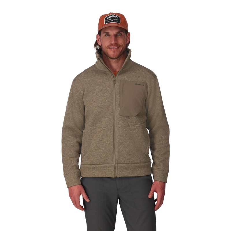 Simms M’s Harbor Fleece Black Heather S