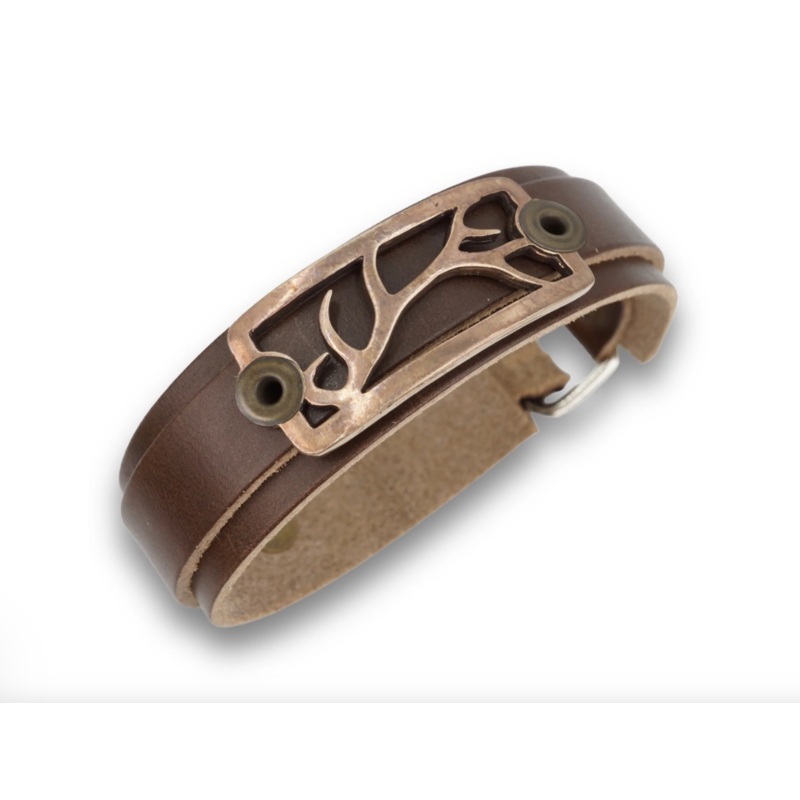 Sight Line Provisions – Bronze – Antler Shed Bracelet Brown