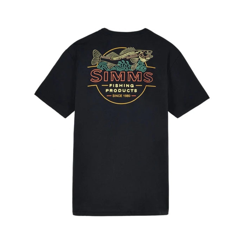 Simms M’s Neon Draft T-Shirt Black S