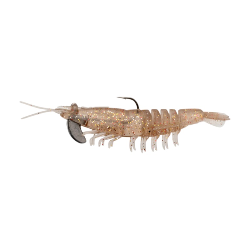 Strike King Tidal Shrimp – 3″ Pre-Rigged Dishwater Glitter 3.5″