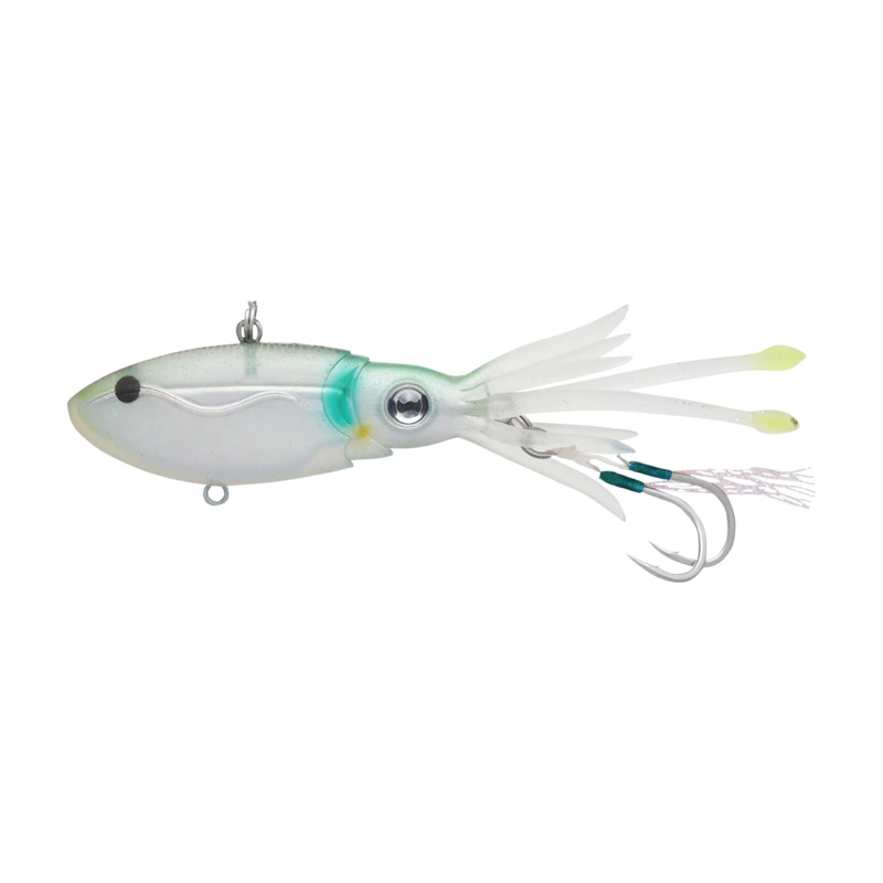 Nomad Tackle Squidtrex 130 Vibe jig – 5″ Holo Ghost Shad 5″