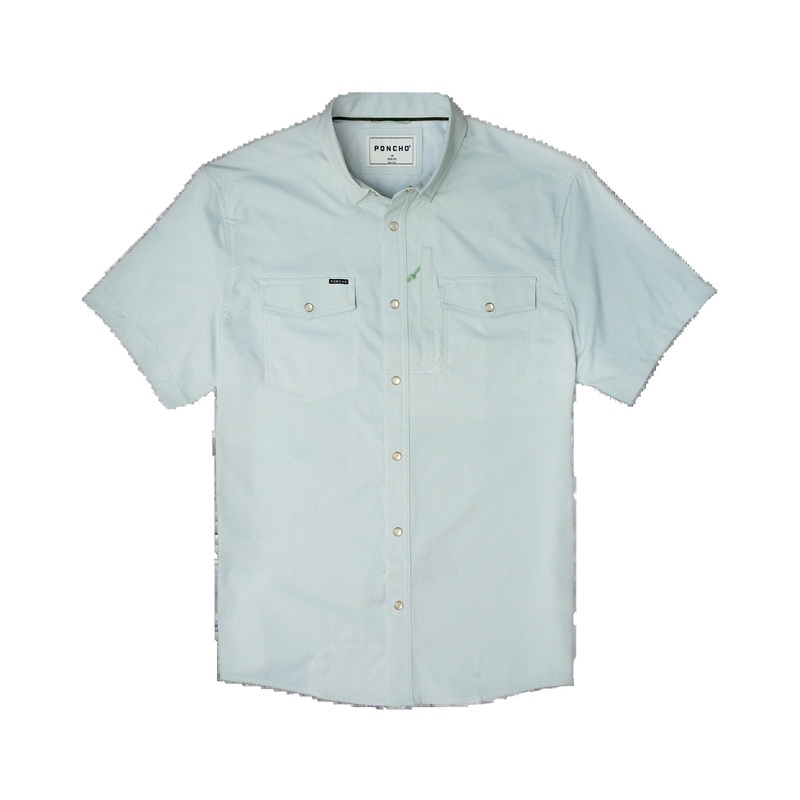 Poncho M’s The Evergreen Regular Turf Green Microcheck S