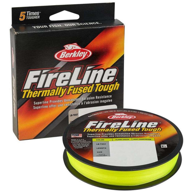 Berkley Fireline 8 Carrier Themally Fused Construction 6lb 3000yd Flame Green