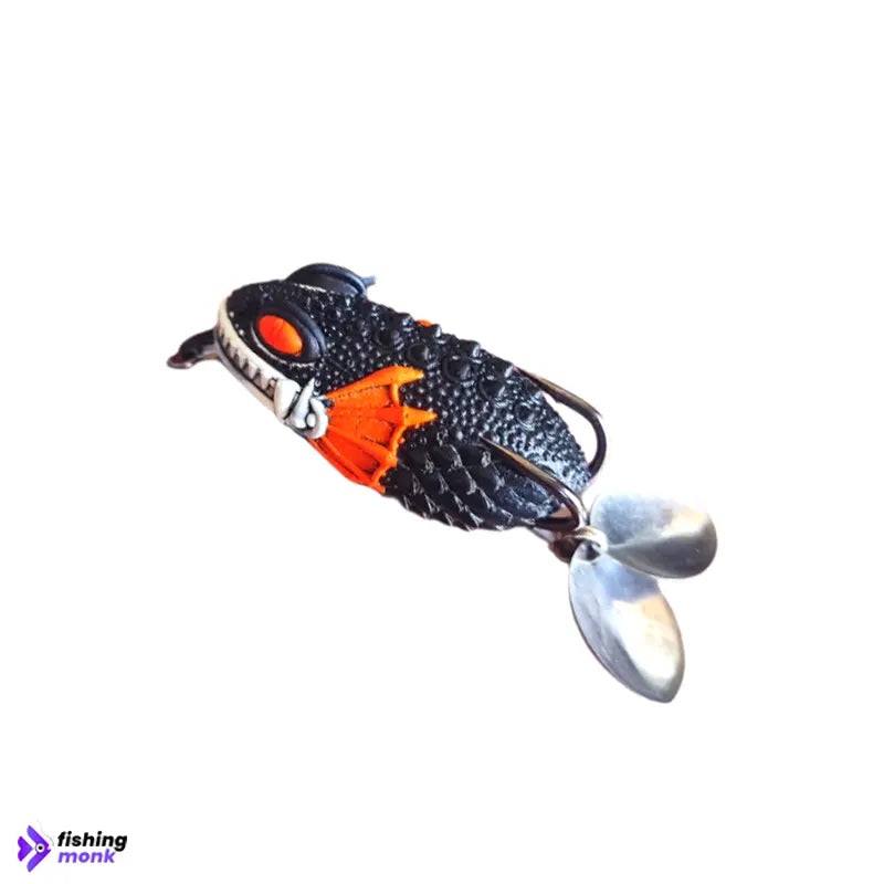 Bravvo Vesham Hand Made Soft Frog Lure | 4.5cm | 8g Black