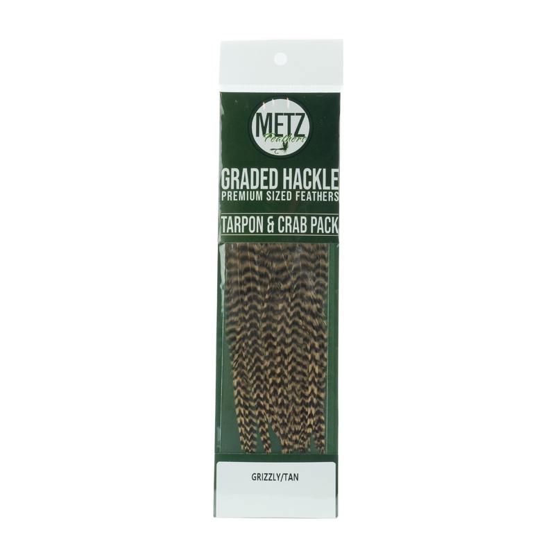 Metz Hackle Tarpon/Crab Pack Grizzly
