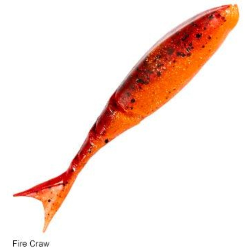 Z-Man RaZor ShadZ Soft Plastics Fire Craw Length: 4.5″ – Q’ty/Pk: 4