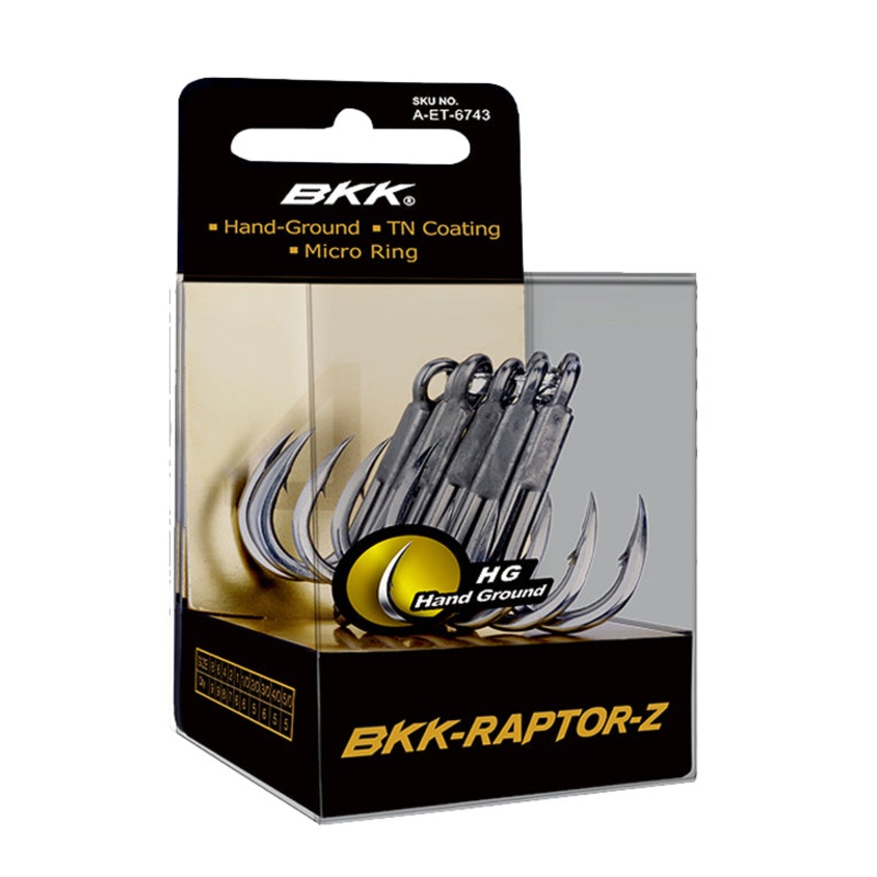 BKK Hooks Raptor-Z Treble Hooks 1/0- 6pk