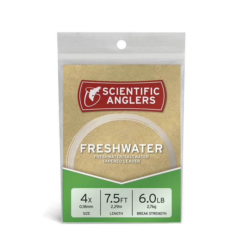 Scientific Anglers Freshwater Tapered 7 1/2 ft. Leader Single Pack 0x