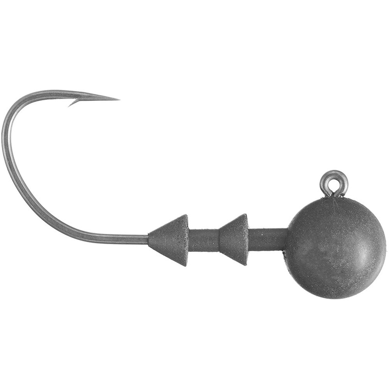 Cipher Fishing Tungsten Ball Jighead – 3 Pack Unpainted 1/4 oz – 2/0 – 3 pack