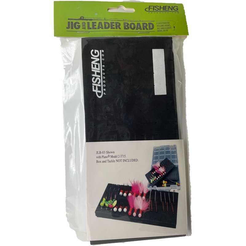 FishEng Jig and Leader Board – Black Foam Leader Board 3.75 X 8