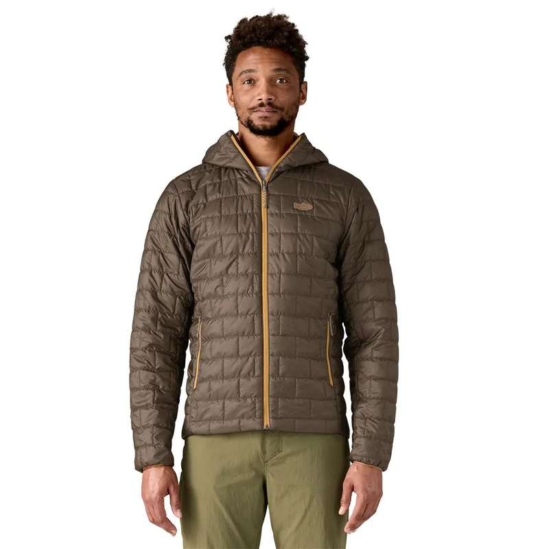Patagonia M’s Nano Puff Fitz Roy Trout Hoody Basin Green / BSNG XS
