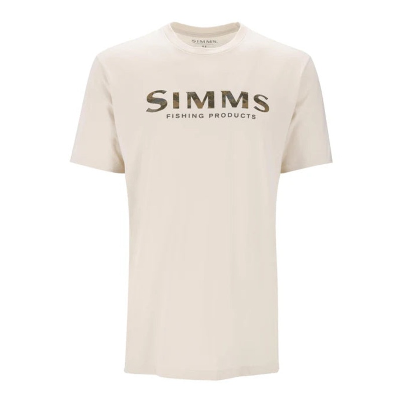 SIMMS M’S SHROUD FILL LOGO T-SHIRT Natural Medium