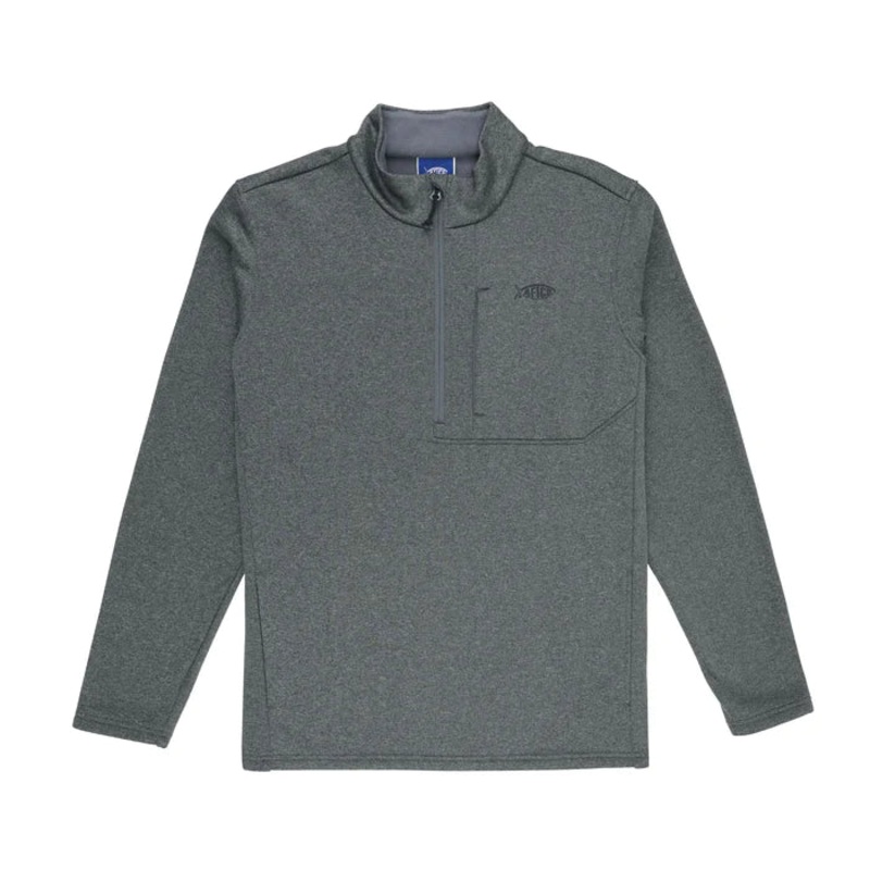 Aftco Shadow 1/4 Zip Sweatshirt Charcoal Heather L