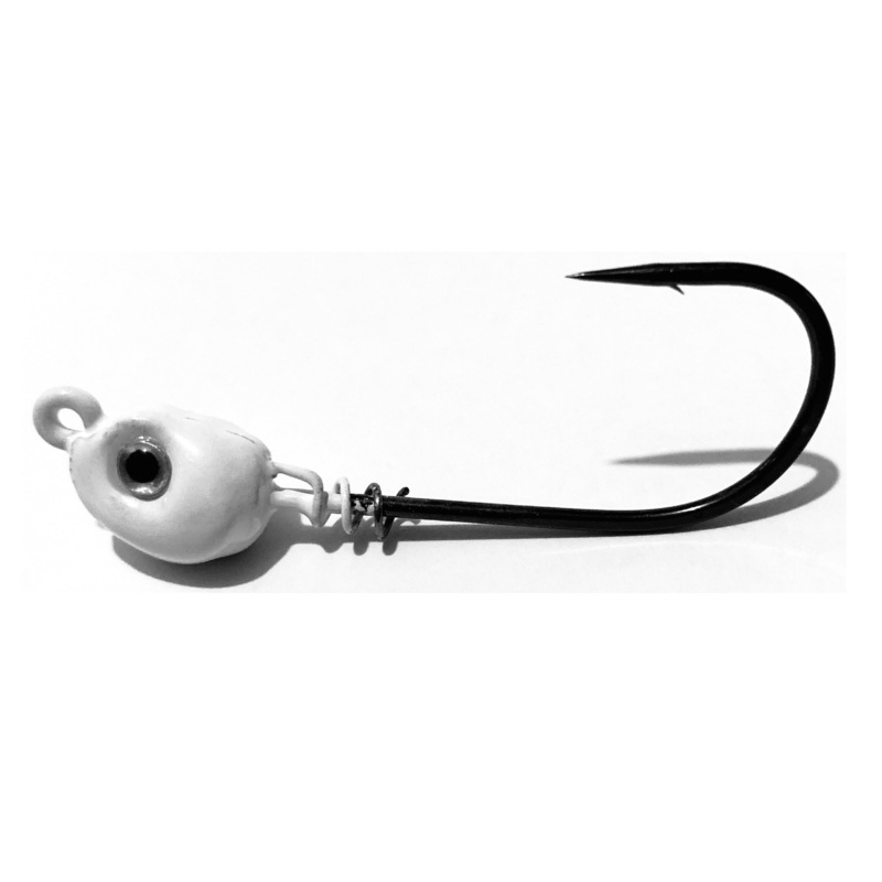 White Inshore Slammer Saltwater Jig Heads 3pk 1/8oz