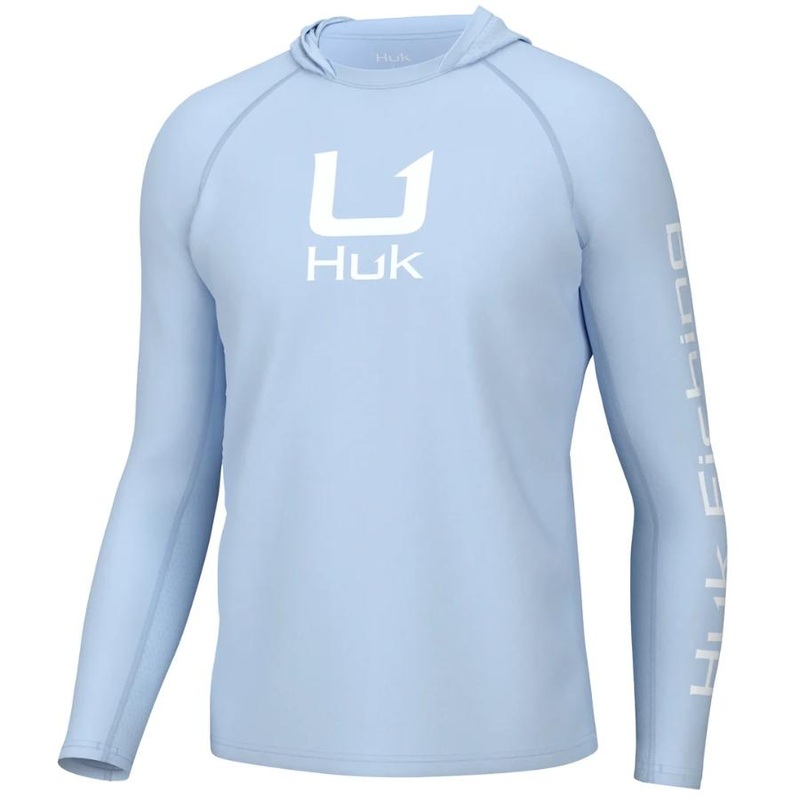 HUK MEN’S ICON PERFORMANCE HOODIE ICE WATER S