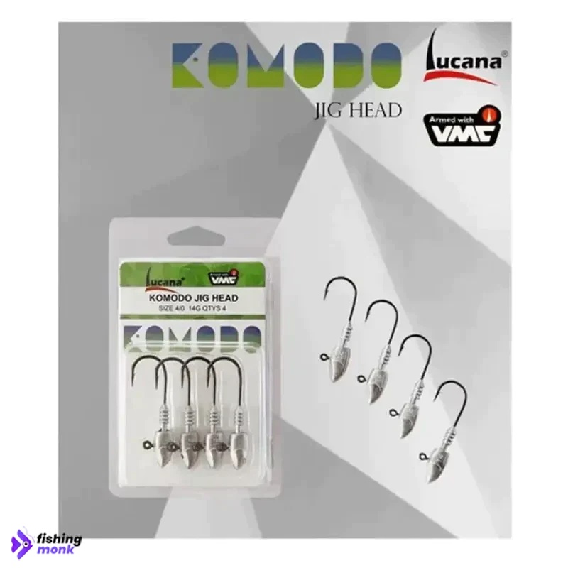 Lucana Komodo Jig head | 10g | Size: 2/0-4/0 | 4pcs/pk 2/0