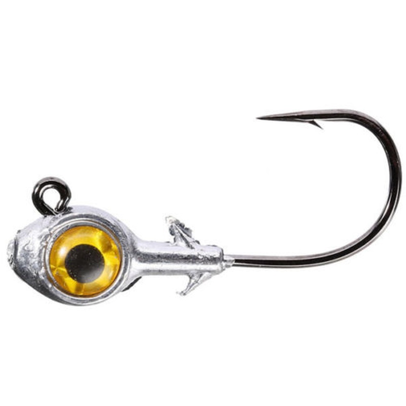 Z-Man Trout Eye Finesse Jigheads 3 pack Chartreuse 1/8 oz