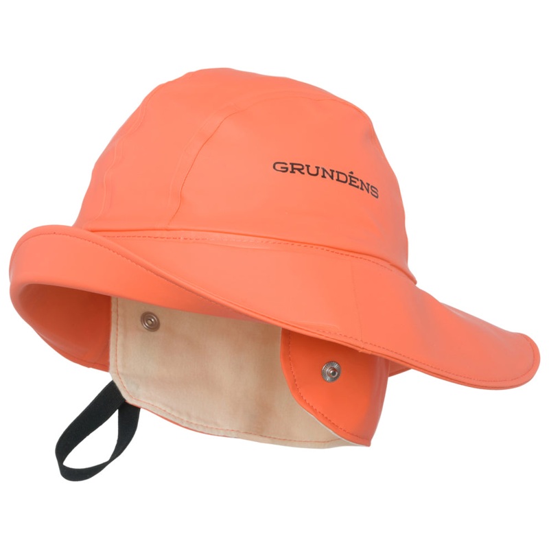 Grundens Sandhamn 21 Waterproof Fishing Hat Orange L