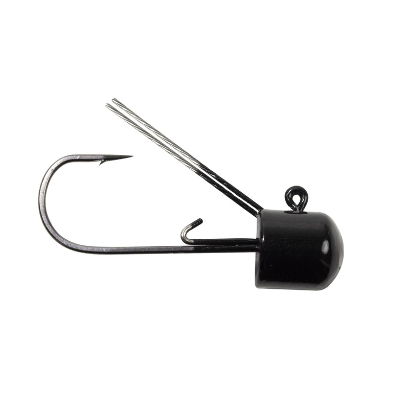 Lunkerhunt Weedless 1/4 oz. Mushroom Head Jig 4 pack Black
