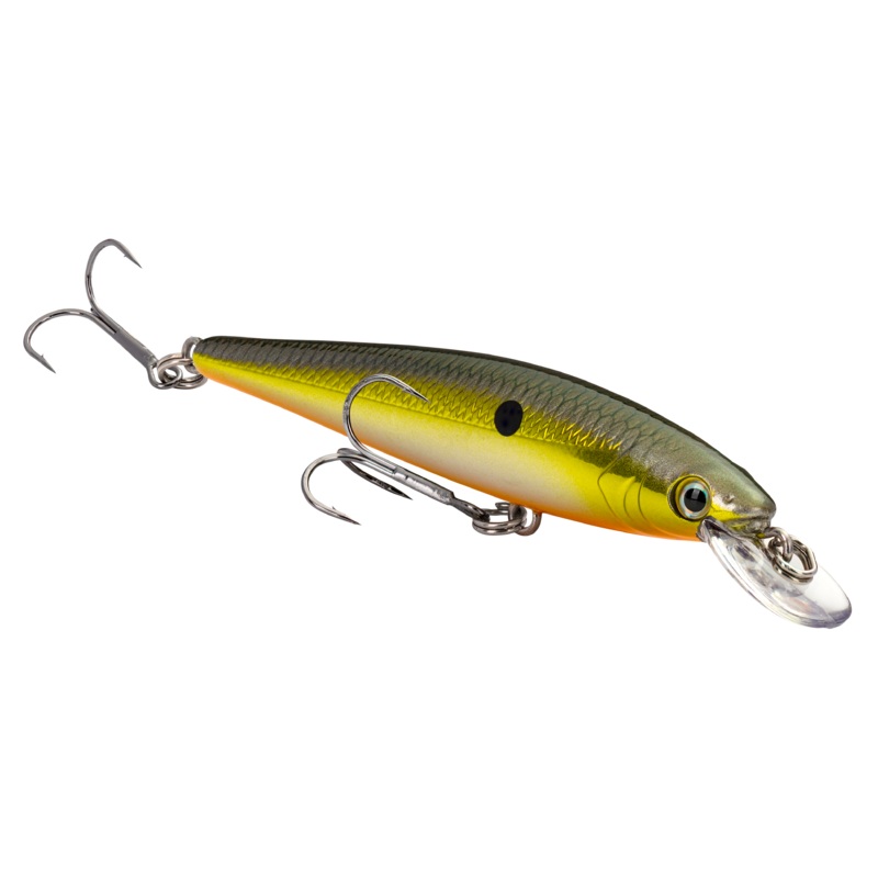 Strike King KVD 100 Series Suspending Shallow Diving Jerkbait – 3.5 Inch Chrome Gold Black