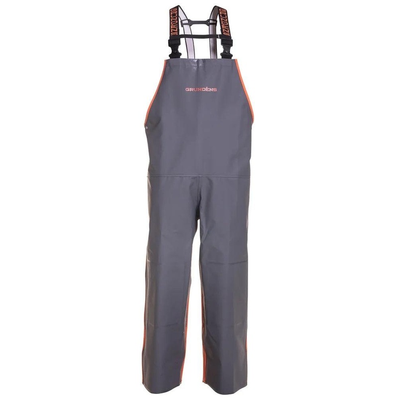 Grundens Hauler Bibs Orange/Grey S