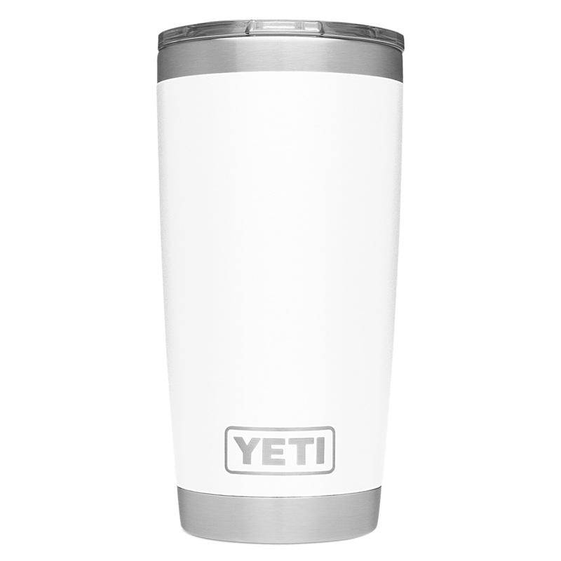 YETI RAMBLER 20 OZ WITH MAGSLIDER LID – WHITE